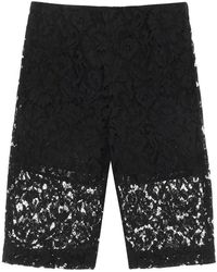 Valentino Heavy Lace Shorts - Black