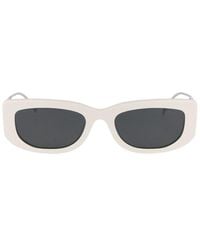 Prada Rectangular Frame Sunglasses - White
