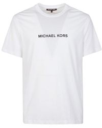 Michael Kors - Logo Printed Crewneck T-shirt - Lyst