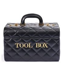 Moschino - Logo Embroidered Quilted Tool Box - Lyst