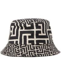 Balmain - Monogram Jacquard Bucket Hat - Lyst