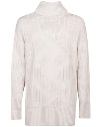 Fendi - High-neck Knitted Sweater - Lyst