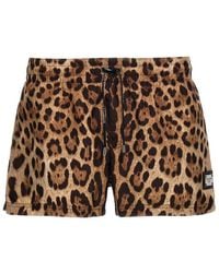 Dolce & Gabbana - Animal Print Swimsuit - Lyst