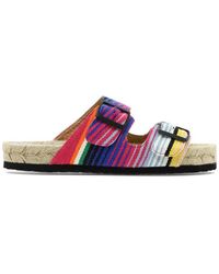 Manebí - Tulum Striped Open-toe Sandals - Lyst