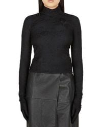 Balenciaga Yeezy Gap Engineered By Mock Neck Pullover in Black | Lyst