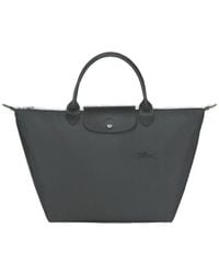 Longchamp - Le Pliage Logo Embroidered Medium Tote Bag - Lyst