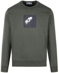 Stone Island - Industrial One Print Sweatshirt - Lyst