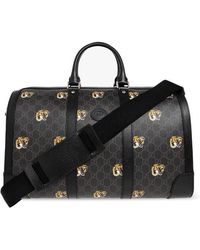 Gucci Bestiary Medium Duffle Bag - Black