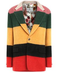 Etro - Striped Wool Jacket - Lyst