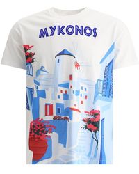 Mc2 Saint Barth - "mykonos Postcard" T-shirt - Lyst