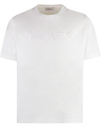 Lanvin - Logo Cotton T-Shirt - Lyst