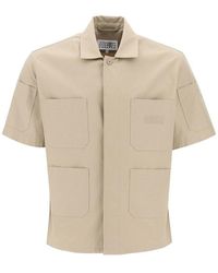MM6 by Maison Martin Margiela - Cotton Bowling Shirt For - Lyst