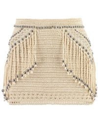 Rabanne - Knitted Mini Skirt - Lyst