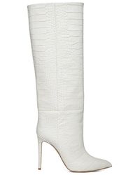 Paris Texas - Embossed Knee-High Stiletto Boots - Lyst