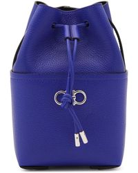 Ferragamo - Gancini Mini Crossbody Bucket Bag - Lyst