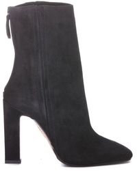 Aquazzura - Zipped Heeled Ankle Boots - Lyst