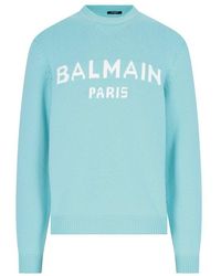 Balmain - Wool Blend Sweater - Lyst