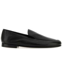The Row - Colette Leather Loafers - Lyst