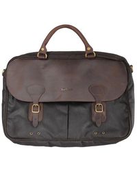 barbour briefcase bolsa
