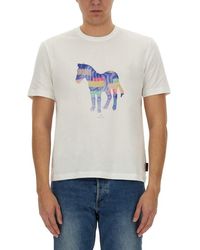 Paul Smith - Zebra Print T Shirt - Lyst