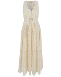 Twinset - Broderie Anglaise Long Dress - Lyst
