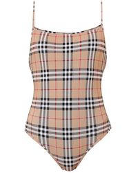 Burberry Vintage Check One-piece Swimsuit - Multicolour