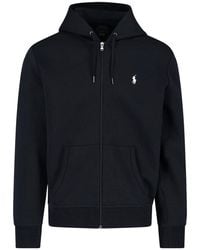 Polo Ralph Lauren - Polo Pony Embroidered Zip-Up Hoodie - Lyst