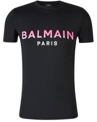 Balmain - Logo Technical T-Shirt - Lyst