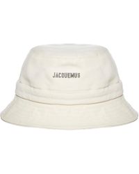 Jacquemus Gadjo Canvas Bucket Hat - White