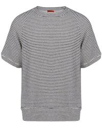 Barena Striped Short Sleeved T-shirt - Grey