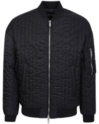 DSquared² - Long Sleeved Quilted Zip-up Jacket - Lyst