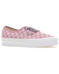 Vans - Check-printed Lace-up Sneakers - Lyst