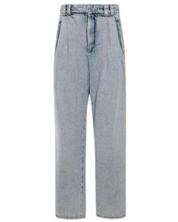 Brunello Cucinelli - Low-rise Wide-leg Whiskering Effect Jeans - Lyst