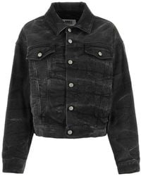 MM6 by Maison Martin Margiela - Denim Outerwear Cotton, Elastane - Lyst