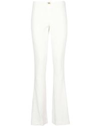 Blumarine - Buckle Detailed Flared Trousers - Lyst