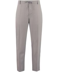 Maison Kitsuné Drawstring Tailored Pants - Gray