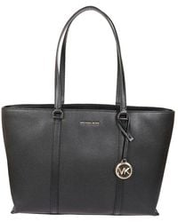 MICHAEL Michael Kors - Temple Large Leather Tote Bag - Lyst