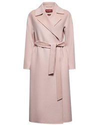 Max Mara - Cles Belted Long-Sleeved Coat - Lyst