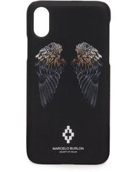 Marcelo Burlon Wings Printed Iphone X Case - Black