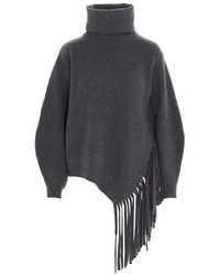 Stella McCartney - Roll-Neck Fringe Jumper - Lyst