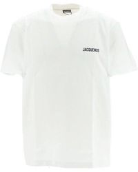 Jacquemus - Logo Printed Crewneck T-shirt - Lyst