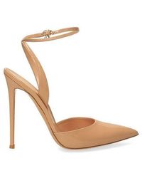Gianvito Rossi - Pointed-toe Buckle-fastened Sandals - Lyst