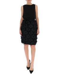 Max Mara Fil Coupé Mini Dress - Black
