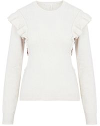 Chloé - Cut Out-detail Knitted Jumper Sweater - Lyst
