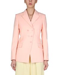 Stella McCartney - Double-breasted Pink Jacket - Lyst
