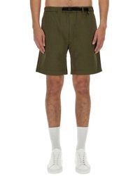 Woolrich - Belted-waist Bermuda Shorts - Lyst