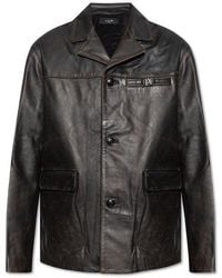 Amiri - Leather Jacket - Lyst