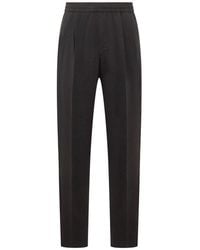 ZEGNA - High Waist Tapered Trousers - Lyst