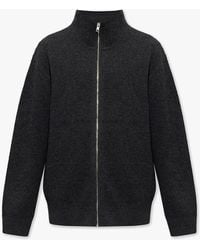 Helmut Lang Zip-up Knitted Cardigan - Blue