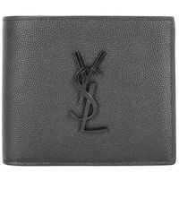 折りたたみ財布 Saint Laurent Portafoglio con monogramma \"East/West\" Saint Laurent Tiny Monogram East/West Leather Wallet | Saks